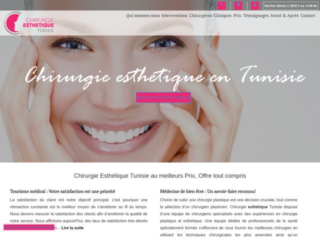 Chirurgie esthétique en tunisie au meilleur prix et un excellent service