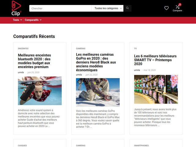 Clipe : tests & comparatifs