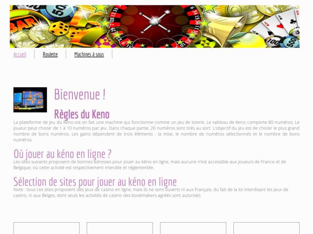 Règles du kéno