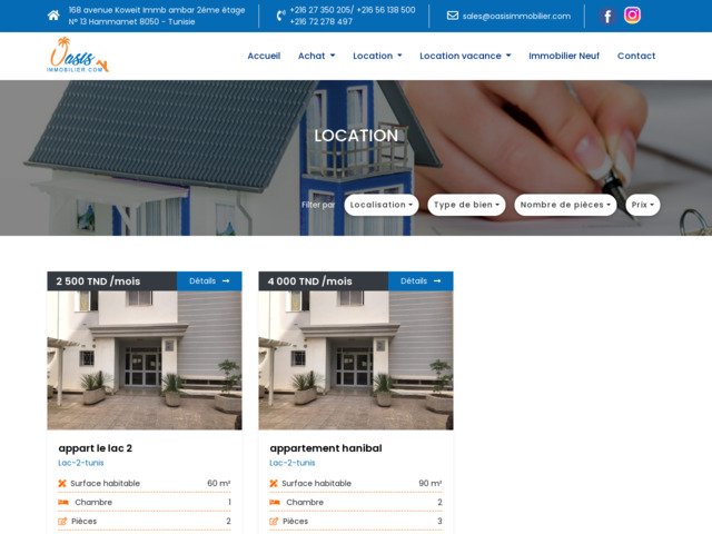 Location de vacances au Lac 2 à Tunis