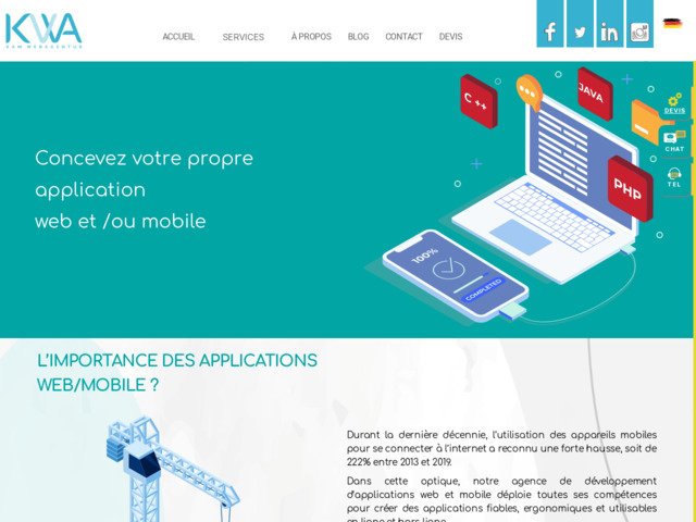 Développement d'applications web et mobile
