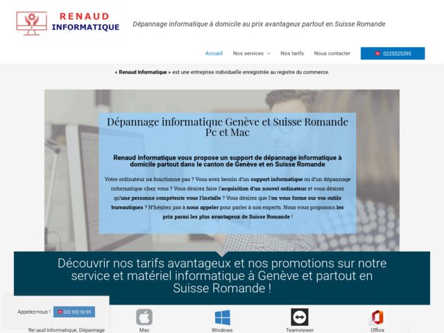 Dpannage informatique Secours Renaud - dpannage informatique  Genve