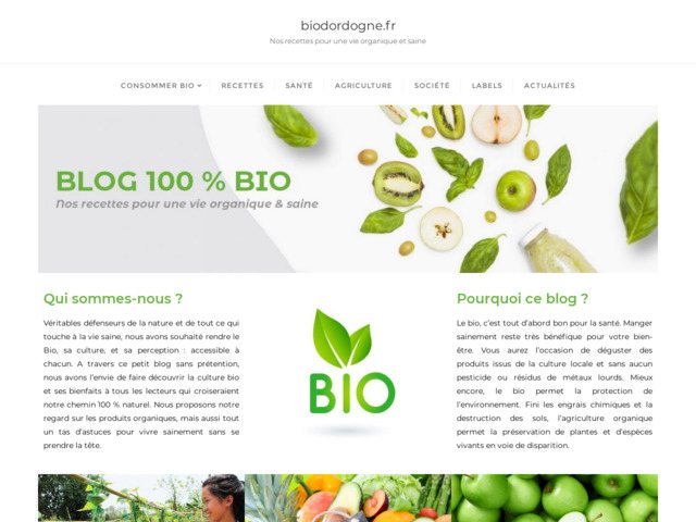 Biodordogne.fr : Recettes & Conseils pour consommer Bio