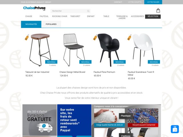 Chaise Privée : Le site Internet spécialisé dans la chaise scandinave design