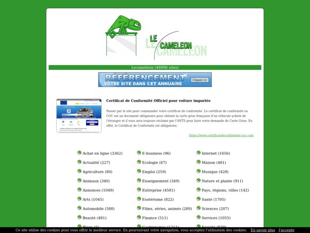 Lecameleon - Annuaire de recherche internet francophone | Rfrencez votre