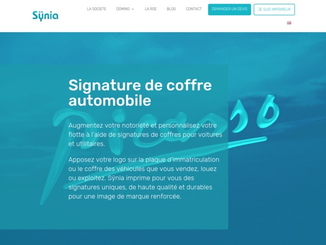 Signature de coffre