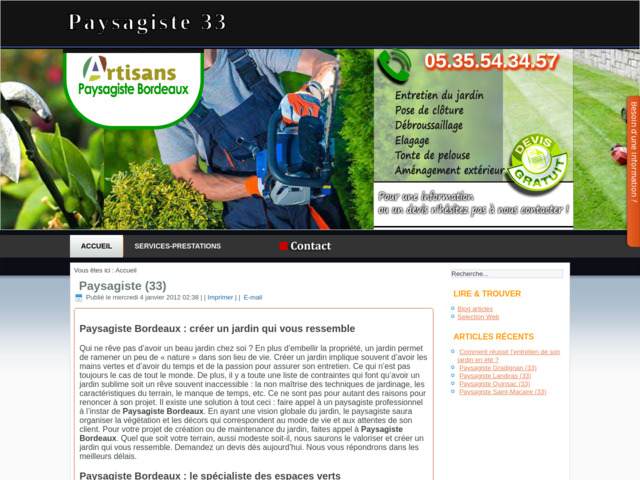 Paysagiste 33