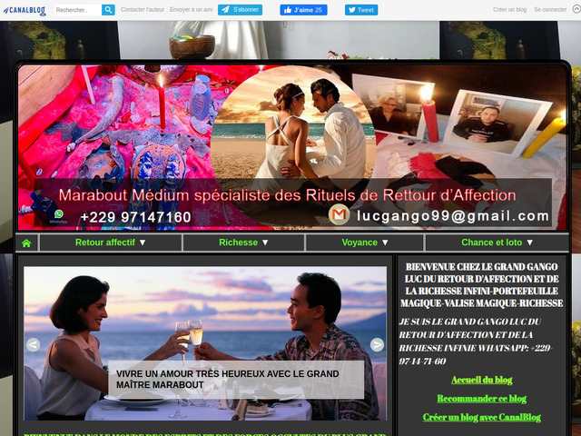 Bienvenue chez le medium gango luc du monde +22997147160