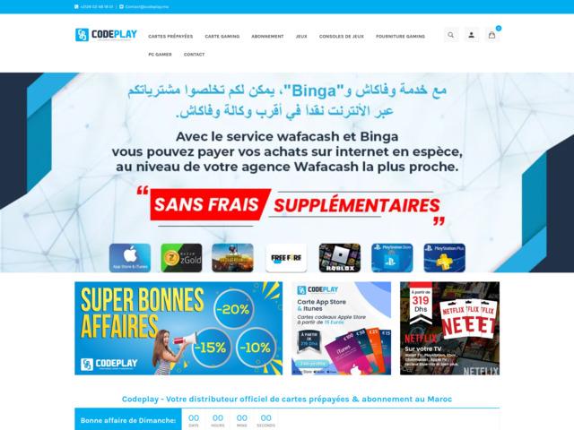 Distributeur officiel de cartes cadeaux et de jeux video au Maroc