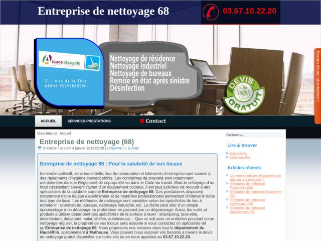 Entreprise de nettoyage 68