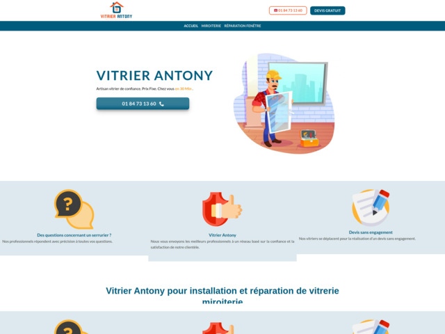 Profitez d'un service agrée en assurance avec vitrier antony