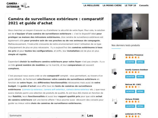 Guide d'achat pour caméras de surveillance extérieure