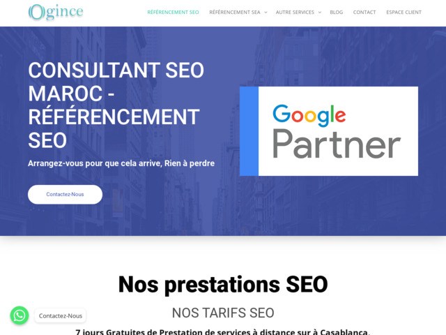 Consultant SEO Maroc - Ogince