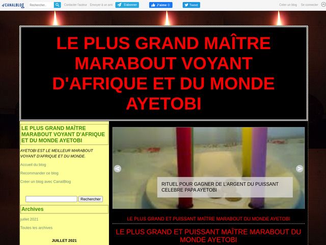 Le plus grand et puissant matre marabout du monde