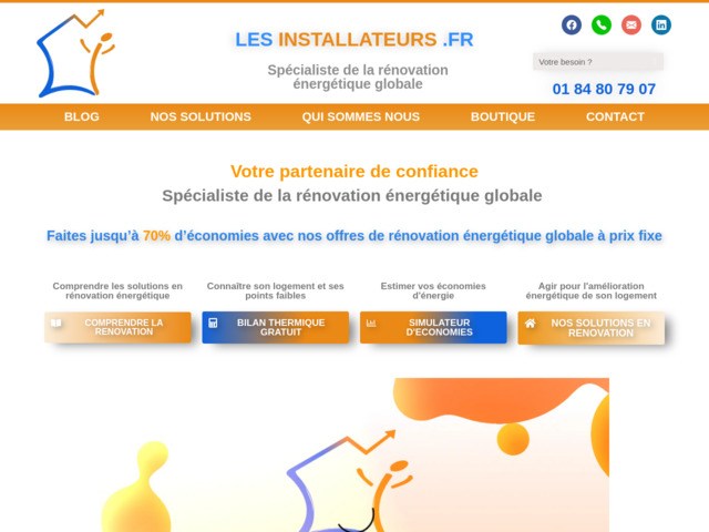 LES INSTALLATEURS .FR - Isolation - Chauffage  Climatisation - Ventilation