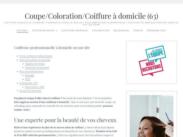 Coiffure de mariage dans le Puy-de-Dme