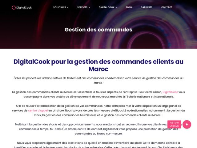 DigitalCook Maroc : solutions informatiques