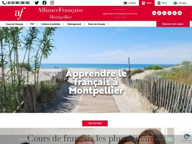 Alliance Française, apprendre le français en France, cours de français
