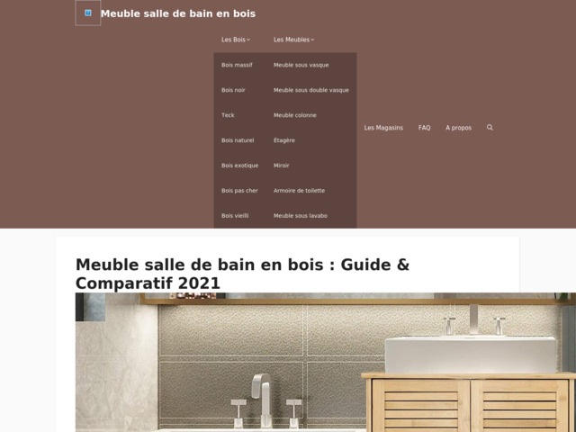 Meuble salle de bain en bois: guide d'achat & avis