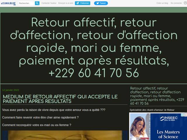 Retour affectif, retour d'affection, retour d'affection rapide, mari ou femme