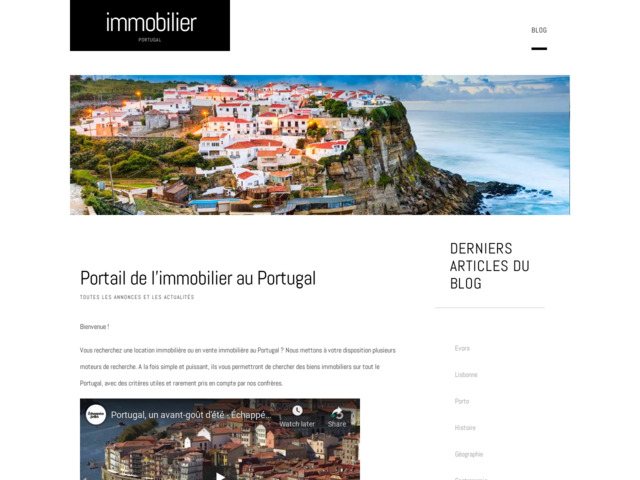 Infos sur l'immobilier au Portugal