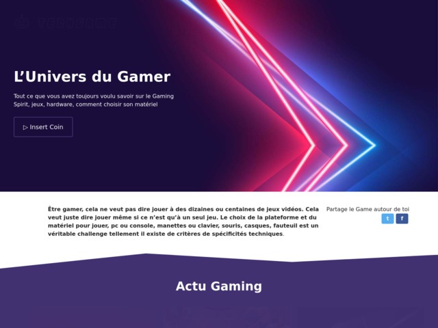 Techgame - l'univers du gamer