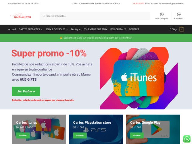 Meilleur distributeur officiel de carte cadeaux et de jeux vidéo au Maroc