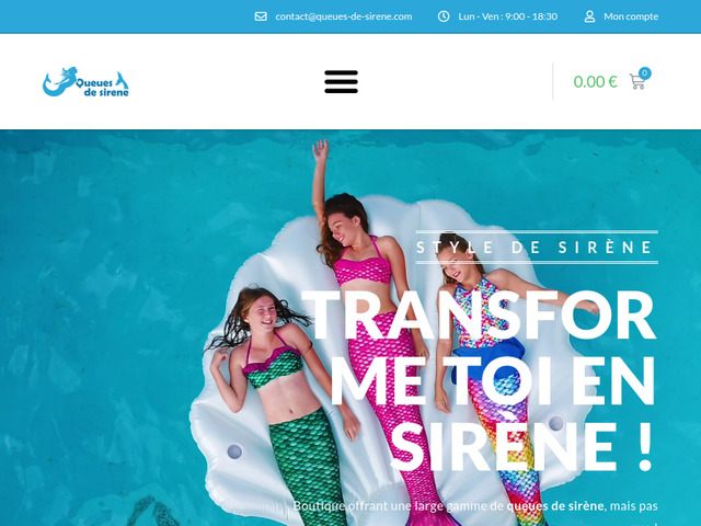 Deviens une sirène | Queue de sirène & plaids sirène