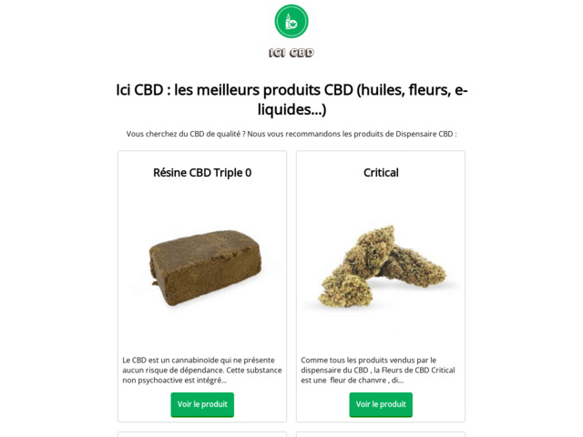 Ici CBD : tout sur le cannabidiol (cannabis lgal)