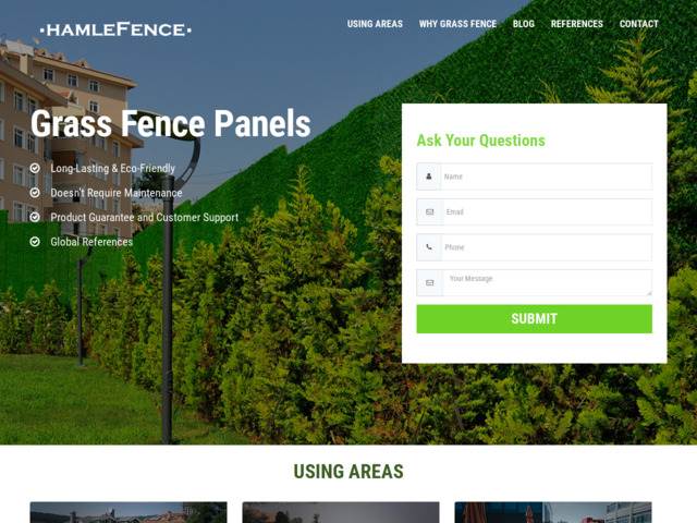Hamle fence grass