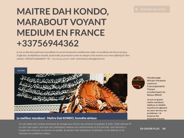 Grand maître marabout Dah Kondo +33756944362