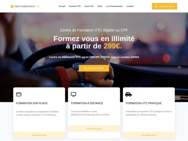 Centre de formation VTC dans le 94, devenez chauffeur VTC !