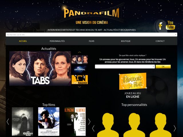 Panorafilm - Le site des passionnés de cinéma !