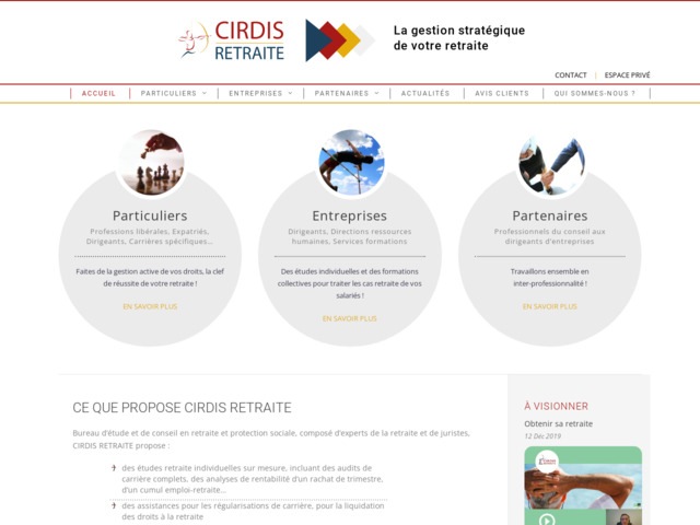 Cirdis retraite, votre conseil retraite