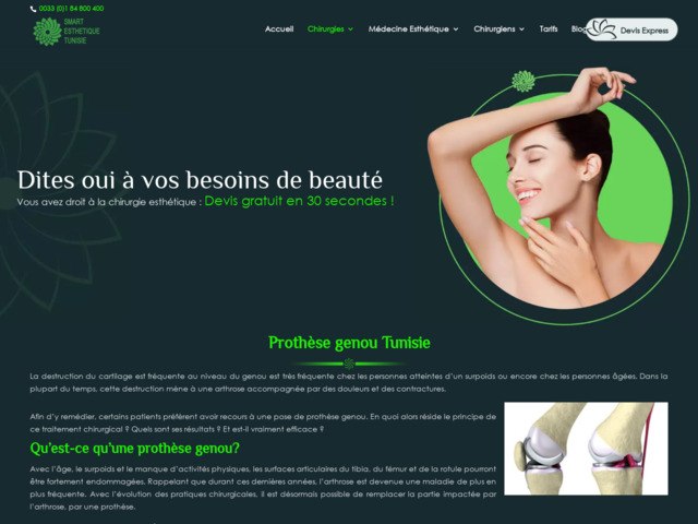 Prothèse genou Tunisie : prothèse totale de genou Tunisie prix pas cher