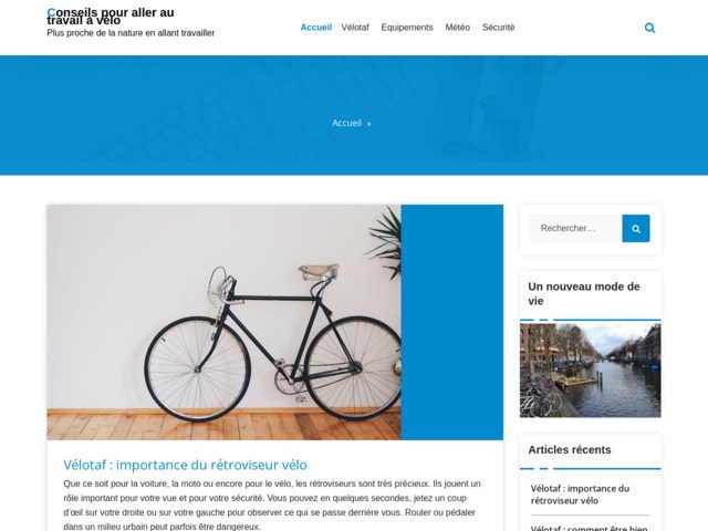 Conseils pour aller au travail  vlo sous la pluie