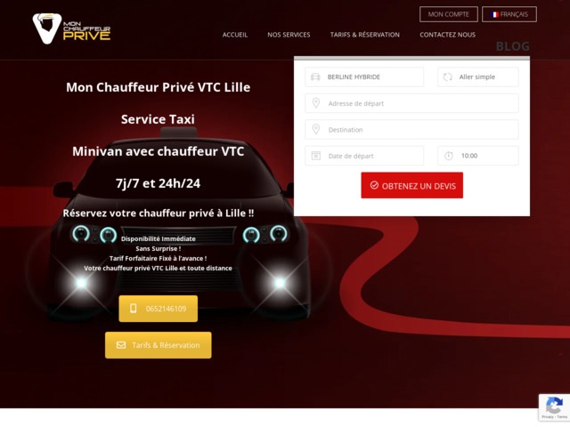 Réservez votre chauffeur privé à Lille