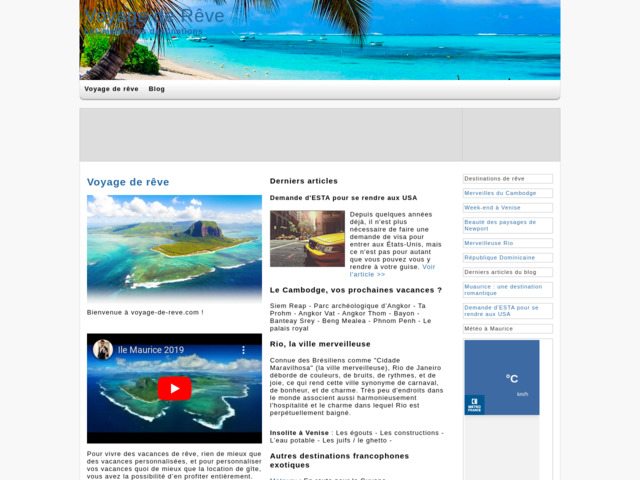 Guide voyage de reve