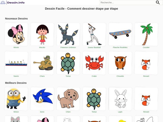 Dessin facile - Comment dessiner tape par tape
