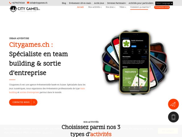 Citygames.ch, votre partenaire pour l'organisation de teambuilding