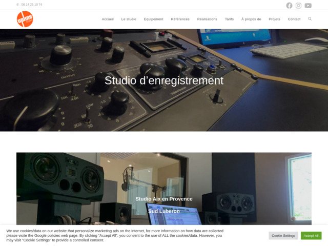 Studio d'enregistrement Up Line Aix en Provence