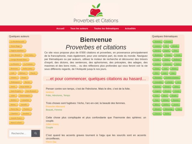 Le site des citations et proverbes