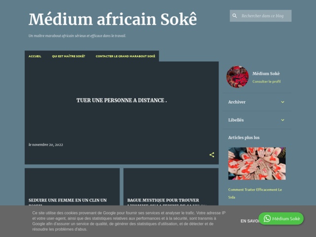Médium africain Sokê