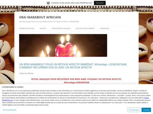 Vrai marabout africain