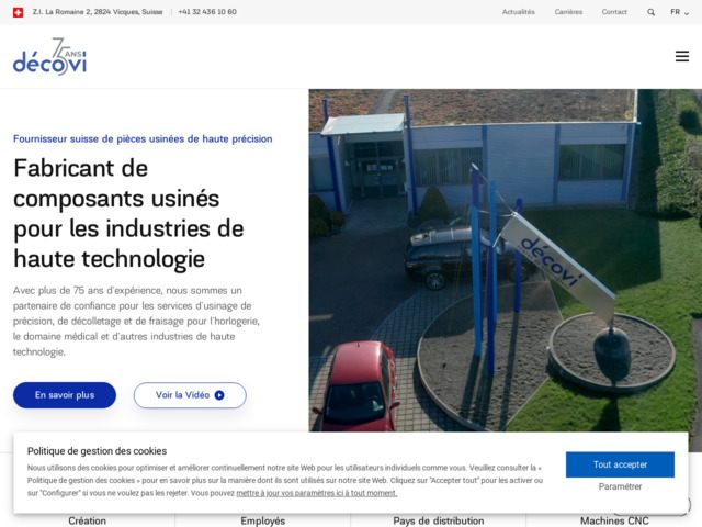 Fabricant suisse de pièces usinées de haute précision