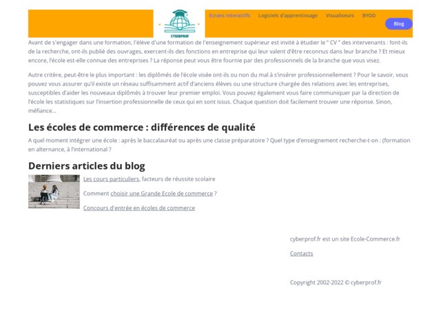 L'enseignement à distance