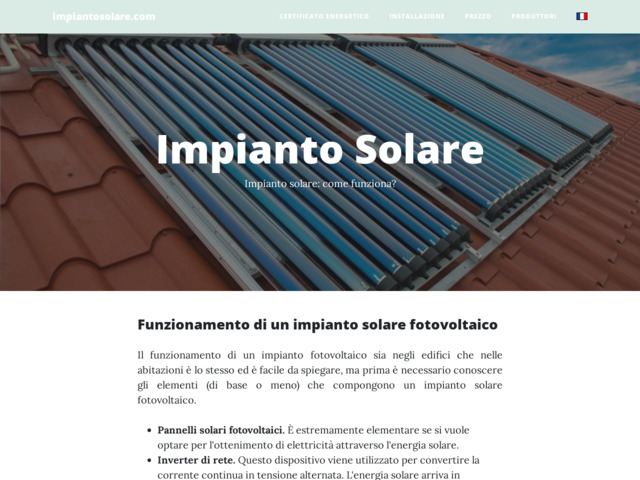 La centrale solaire