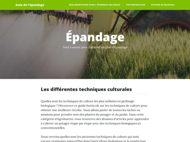 Guide de l'epandage
