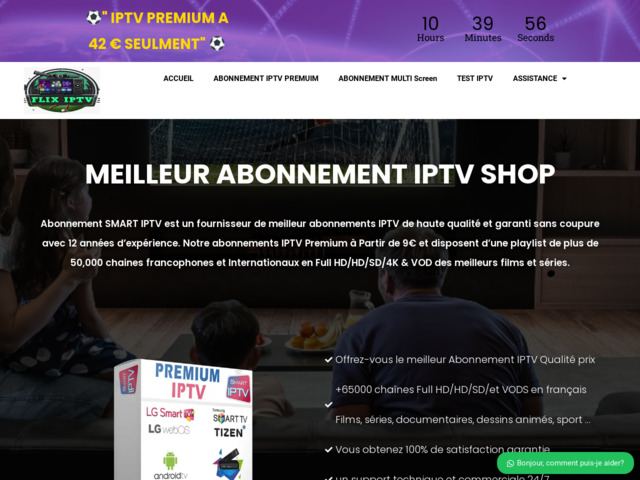 Meilleur abonnement IPTV shop