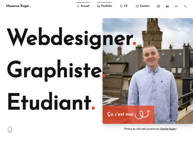 Maxence Roger | Webdesigner, graphiste, tudiant  Vire, Caen et Rennes